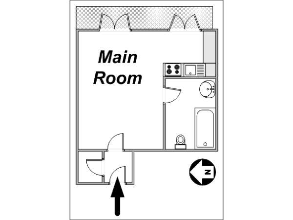 Londres Estudio apartamento - esquema  (LN-11)
