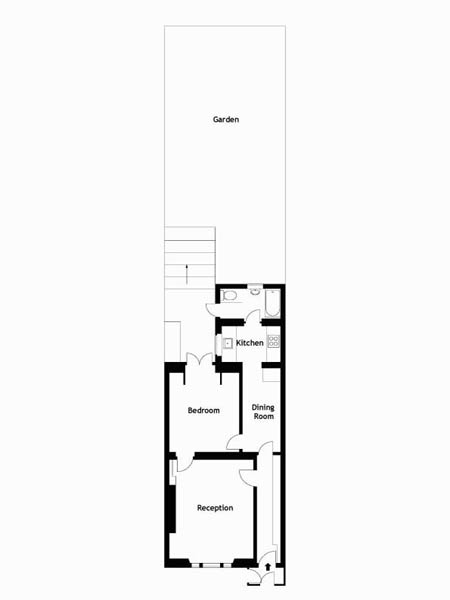 London 1 Bedroom apartment - layout  (LN-240)