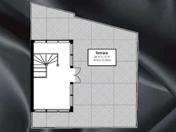 London 3 Zimmer - Penthaus wohnungsvermietung - layout 1 (LN-842)