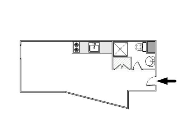 London Studiowohnung wohnungsvermietung - layout (LN-1071) London Studiowohnung wohnungsvermietung - layout (LN-1071)