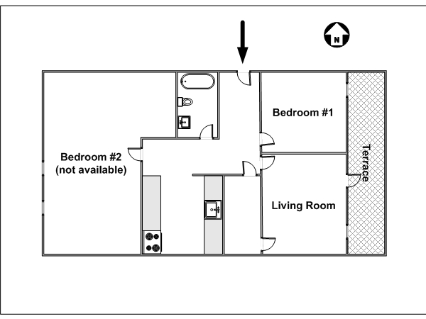 New York 3 Zimmer wohngemeinschaft - layout  (NY-11160)
