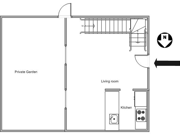 Nueva York 2 Dormitorios - D&uacute;plex apartamento - esquema 1 (NY-11832)