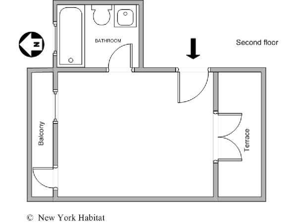 New York 2 Camere - Duplex - Casa di citt&agrave; appartamento - layout 2 (NY-11846)