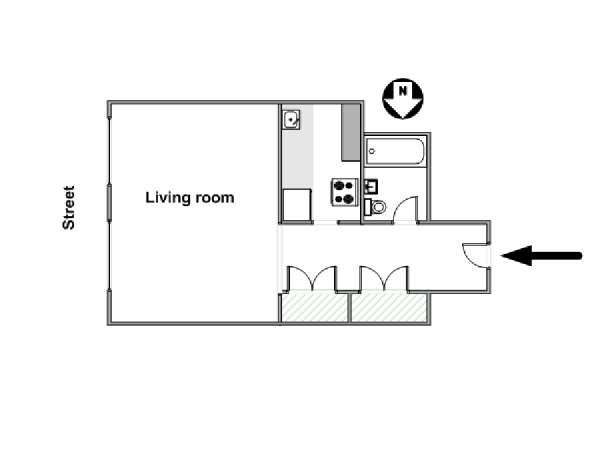 New York Studiowohnung ferienwohnung - layout New York Studiowohnung ferienwohnung - layout