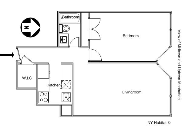 New York 2 Zimmer wohnungsvermietung - layout New York 2 Zimmer wohnungsvermietung - layout