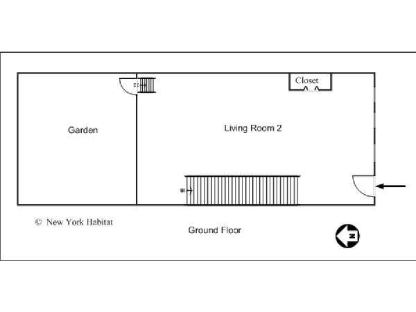 New York T4 - Triplex appartement location vacances - plan sch&eacute;matique 2 (NY-12032)