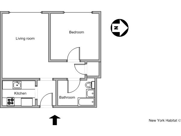 Nueva York 1 Dormitorio alojamiento - esquema Nueva York 1 Dormitorio alojamiento - esquema