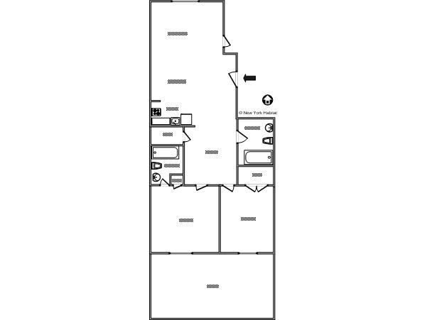 New York 3 Zimmer wohnungsvermietung - layout New York 3 Zimmer wohnungsvermietung - layout