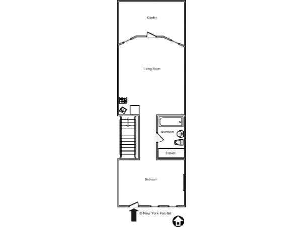 New York 1 Bedroom apartment - layout 