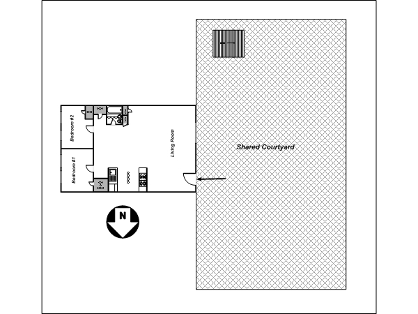 New York 2 Camere appartamento da dividere - layout (NY-12763) New York 2 Camere appartamento da dividere - layout (NY-12763)
