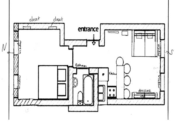New York 2 Zimmer ferienwohnung - layout  (NY-12803)