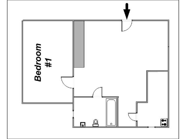 New York 3 Zimmer wohngemeinschaft - layout (NY-12826) New York 3 Zimmer wohngemeinschaft - layout (NY-12826)