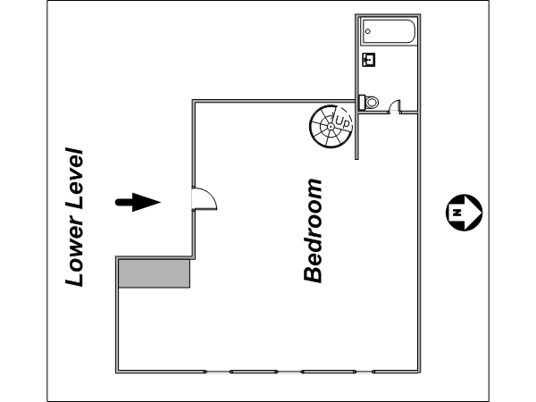 New York 1 Bedroom - Loft - Duplex accommodation - layout 2 (NY-12831) New York 1 Bedroom - Loft - Duplex accommodation - layout 2 (NY-12831)
