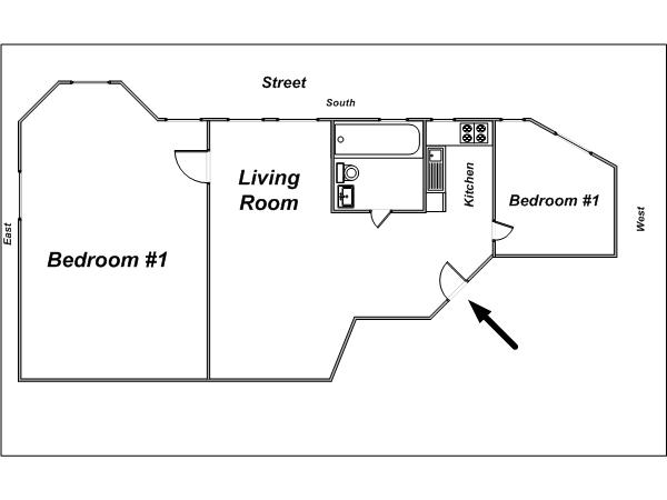New York T3 logements location appartements - plan schématique (NY-12879) New York T3 logements location appartements - plan schématique (NY-12879)
