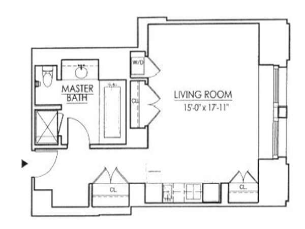 New York Monolocale appartamento - layout (NY-12881) New York Monolocale appartamento - layout (NY-12881)