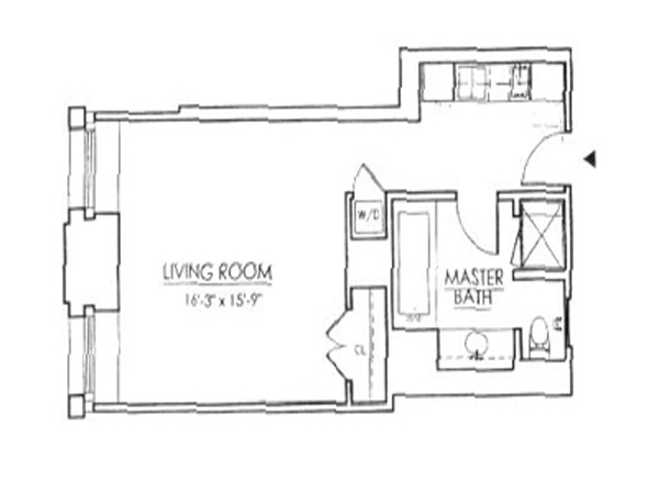 New York Studiowohnung wohnungsvermietung - layout (NY-12885) New York Studiowohnung wohnungsvermietung - layout (NY-12885)