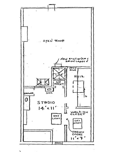 New York Studiowohnung - Stadthaus ferienwohnung - layout (NY-12890) New York Studiowohnung - Stadthaus ferienwohnung - layout (NY-12890)