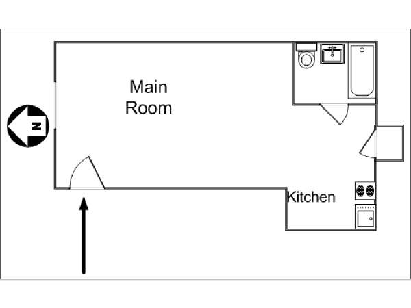New York Studiowohnung ferienwohnung - layout (NY-14102) New York Studiowohnung ferienwohnung - layout (NY-14102)