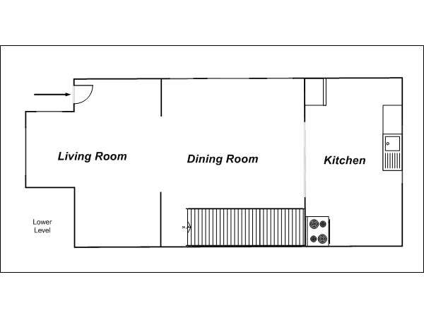 New York 3 Bedroom accommodation bed breakfast - apartment layout 1 (NY-14212) New York 3 Bedroom accommodation bed breakfast - apartment layout 1 (NY-14212)