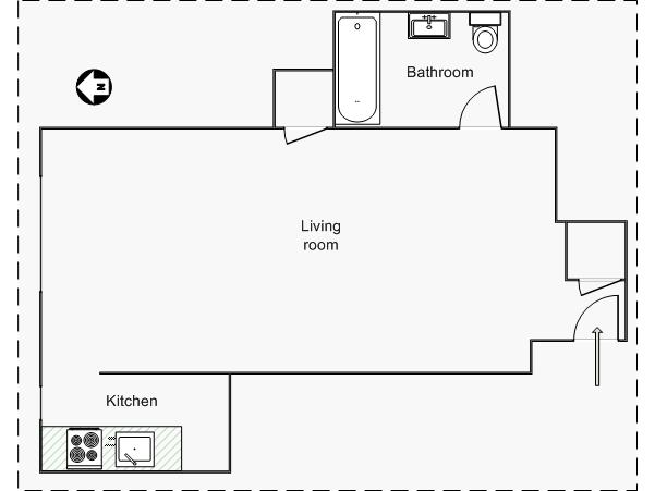 Nueva York Estudio apartamento - esquema  (NY-14339)