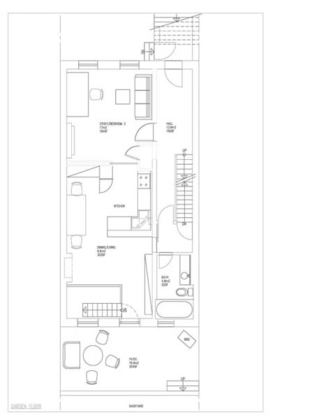 New York T3 - Duplex logement location appartement - plan sch&eacute;matique 1 (NY-14373)