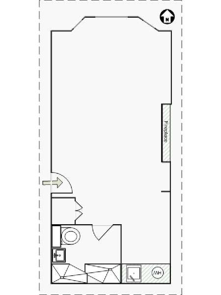 Nueva York Estudio apartamento - esquema (NY-14426) Nueva York Estudio apartamento - esquema (NY-14426)