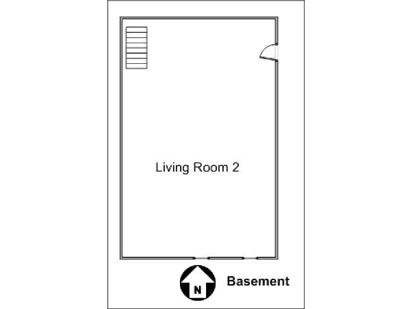 New York 4 Bedroom - Triplex accommodation - apartment layout 2 (NY-14448)