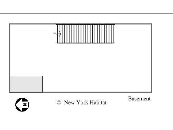New York 3 Bedroom - Triplex accommodation - apartment layout 1 (NY-14461)