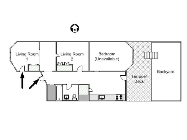 New York Studiowohnung ferienwohnung - layout  (NY-14933)