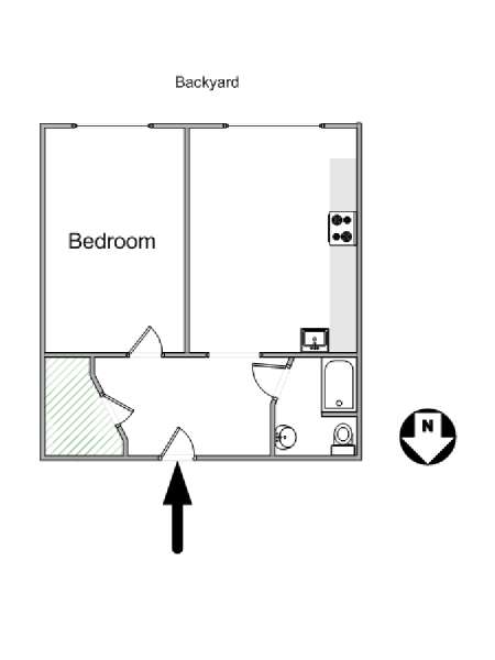 New York T2 logement location appartement - plan schématique (NY-15103) New York T2 logement location appartement - plan schématique (NY-15103)