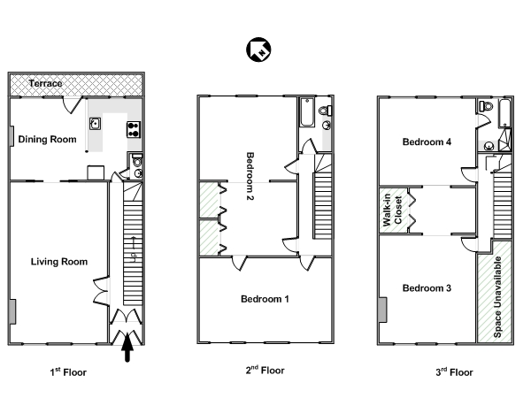 New York 5 Zimmer ferienwohnung - layout  (NY-15410)