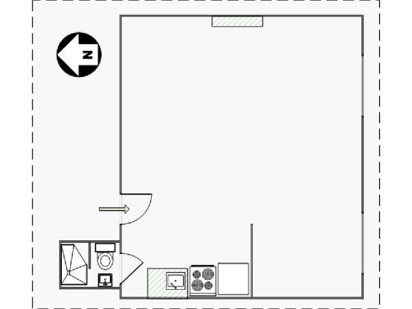 New York Studio apartment - apartment layout (NY-15440) New York Studio apartment - apartment layout (NY-15440)