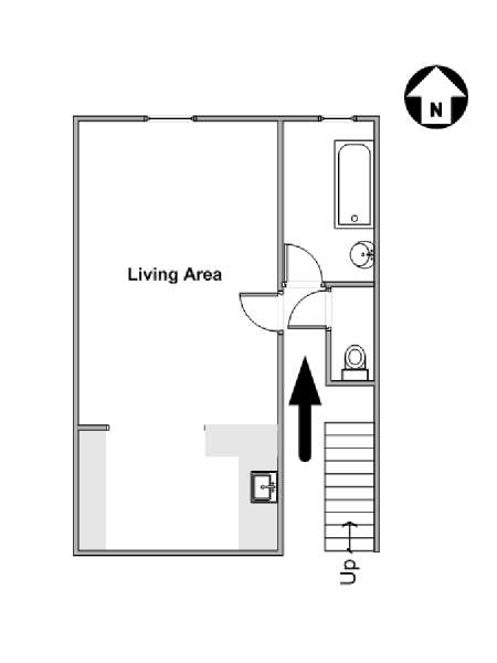 New York T8 appartement bed breakfast - plan schématique  (NY-16526)