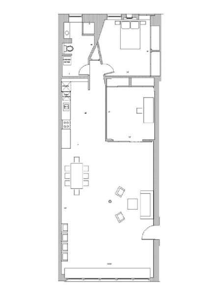 Nueva York 1 Dormitorio - Loft apartamento - esquema (NY-7245) Nueva York 1 Dormitorio - Loft apartamento - esquema (NY-7245)