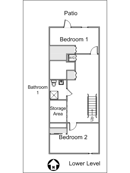 New York T4 - Duplex appartement colocation - plan schématique 1 (NY-8114) New York T4 - Duplex appartement colocation - plan schématique 1 (NY-8114)