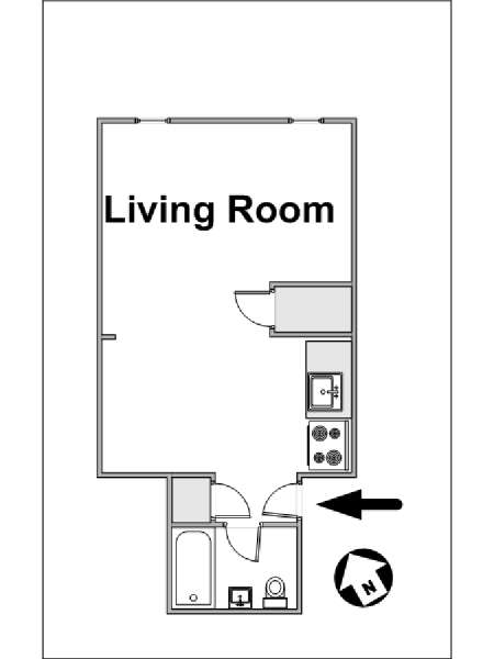 New York Studio T1 logement location appartement - plan schématique (NY-8404) New York Studio T1 logement location appartement - plan schématique (NY-8404)