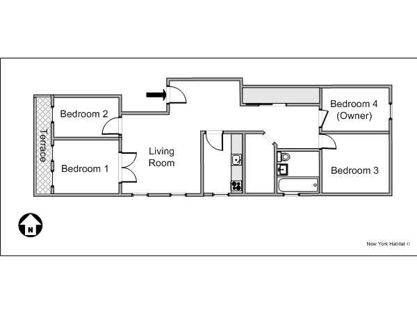 New York 5 Zimmer - Stadthaus wohngemeinschaft - layout New York 5 Zimmer - Stadthaus wohngemeinschaft - layout
