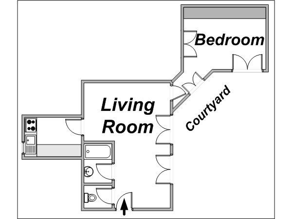 Paris T2 logements location appartements - plan schématique Paris T2 logements location appartements - plan schématique