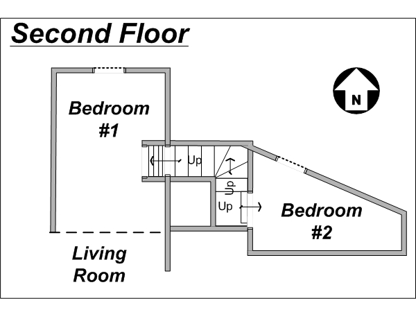 Paris 3 Bedroom accommodation - layout 2 (PA-1153)