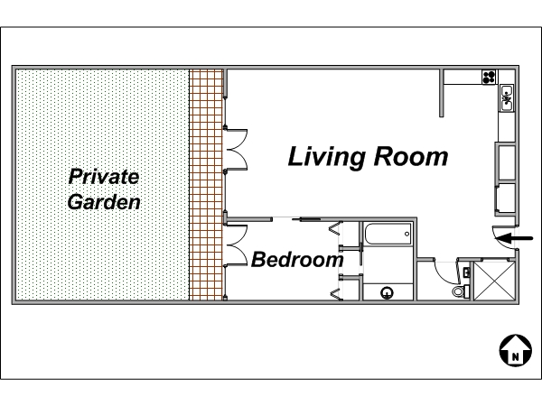 Paris T2 logements location appartements - plan schématique Paris T2 logements location appartements - plan schématique