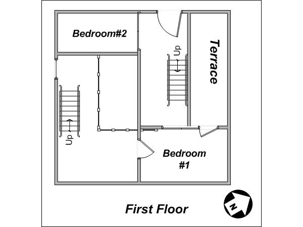 Par&iacute;s 5 Dormitorios - Loft - Tr&iacute;plex alojamiento - esquema 2