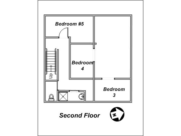 Par&iacute;s 5 Dormitorios - Loft - Tr&iacute;plex alojamiento - esquema 1