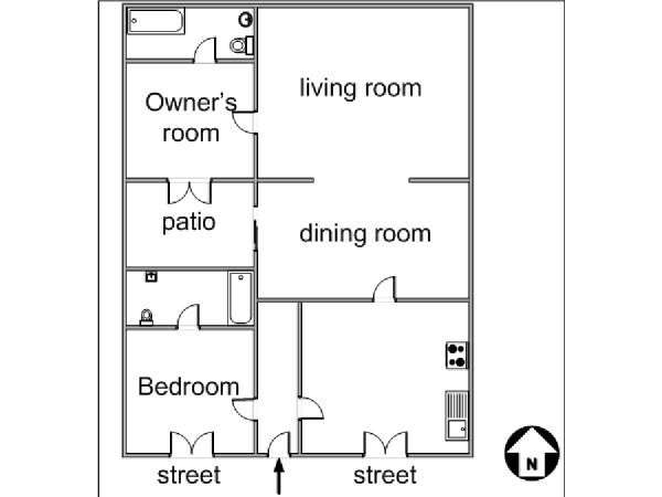 plan appartement anglais