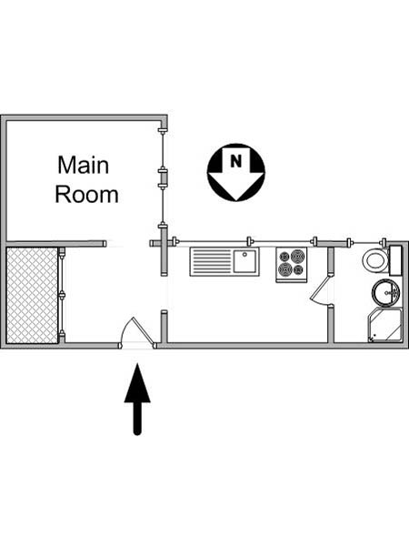 Paris Studiowohnung ferienwohnung - layout  (PA-2539)