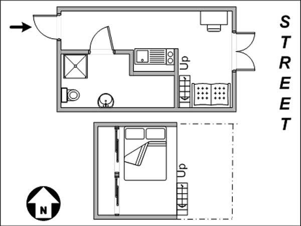 Paris Studio apartment - layout  (PA-2740)