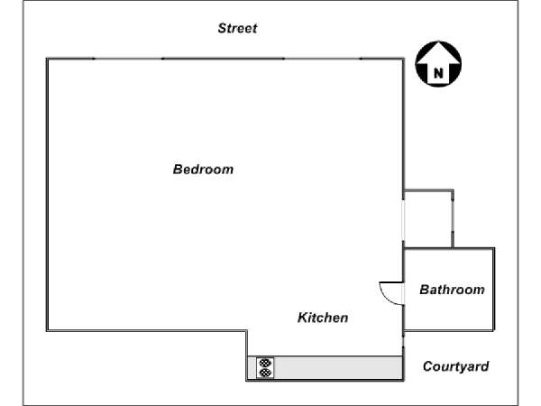 Par&iacute;s Estudio apartamento - esquema  (PA-2865)