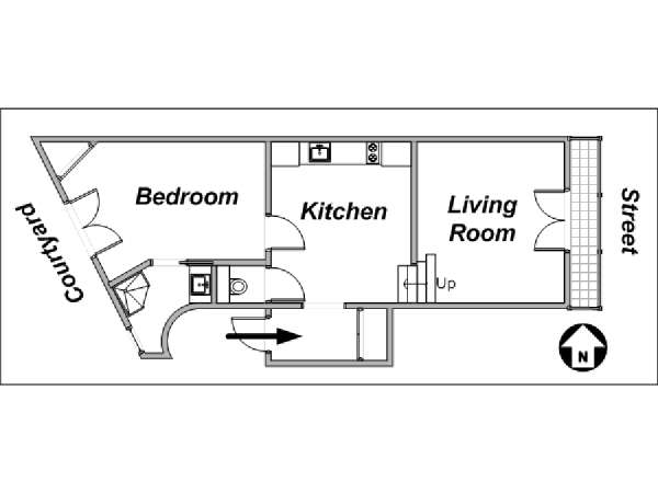 París 1 Dormitorio alojamiento - esquema París 1 Dormitorio alojamiento - esquema