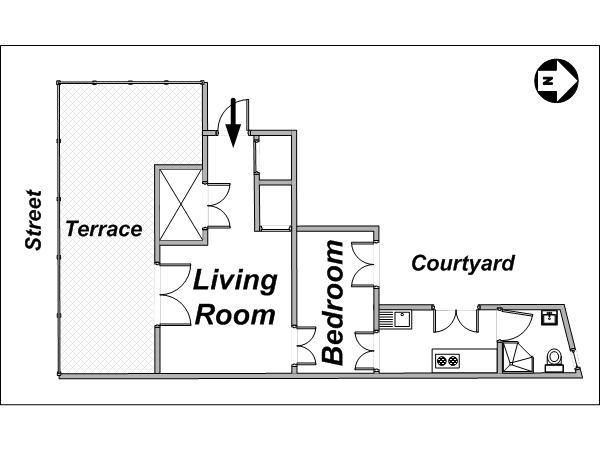 Paris 2 Zimmer ferienwohnung - layout Paris 2 Zimmer ferienwohnung - layout