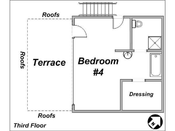 París 4 Dormitorios - Loft - Tríplex alojamiento - esquema 4 París 4 Dormitorios - Loft - Tríplex alojamiento - esquema 4