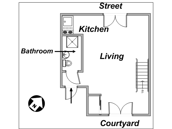 Paris Studio - Duplex apartment - layout 2 Paris Studio - Duplex apartment - layout 2